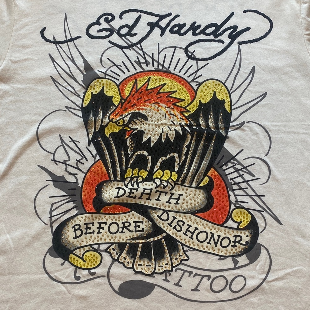 DBD EAGLE MENS RHINESTONE SS TEE - Picture 2 of 7